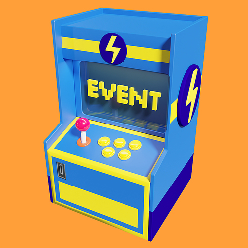 이벤트게임기_게임기 3d 오브젝트 그래픽 이미지
