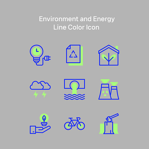 친환경에너지_라인 벡터 아이콘