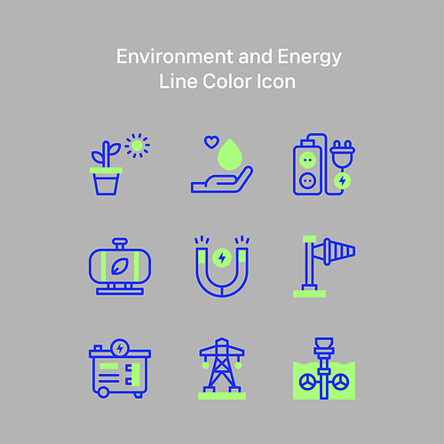 친환경에너지_라인 벡터 아이콘