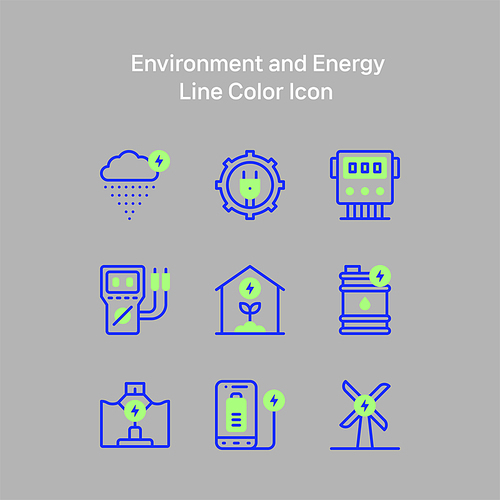 친환경에너지_라인 벡터 아이콘