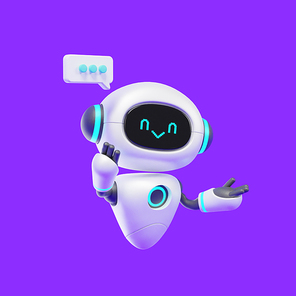 인공지능로봇_채팅 인공지능 로봇 3d 그래픽 이미지