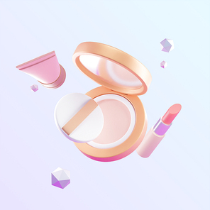 3D쇼핑오브젝트_화려한 뷰티용품 003