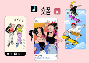 SNS 숏폼 동영상을 촬영하는 잘파 세대