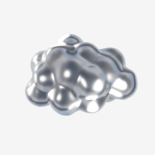 은색재질_구름 3d 오브젝트 그래픽 이미지