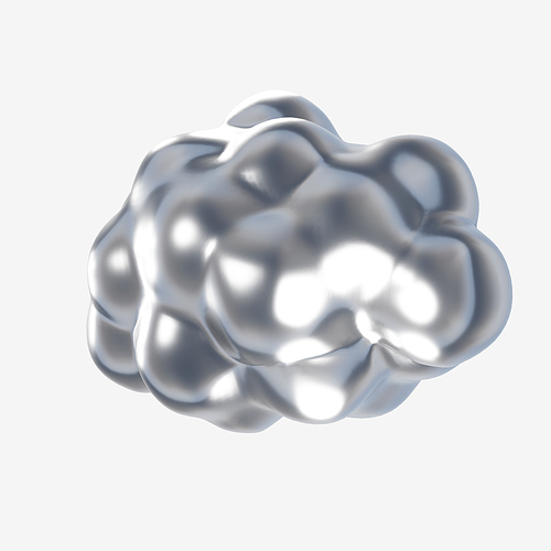 은색재질_구름 3d 오브젝트 그래픽 이미지