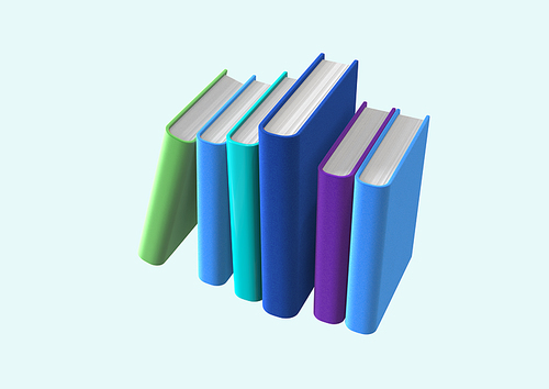 책_세워져 있는 책들 3d 그래픽 오브젝트 이미지