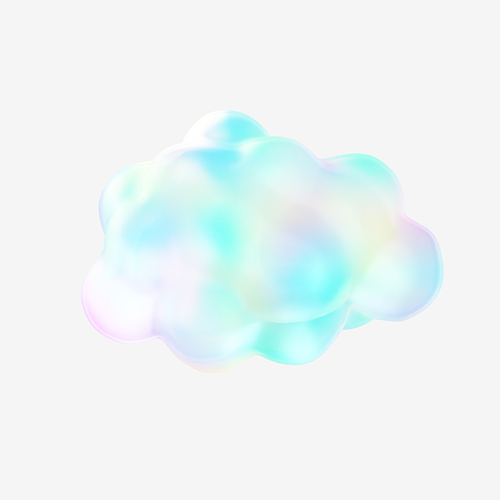 투명 크리스탈_구름 3d 오브젝트 그래픽 이미지