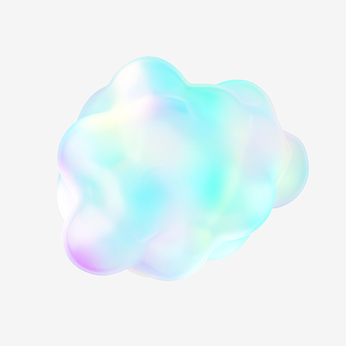 투명 크리스탈_구름 3d 오브젝트 그래픽 이미지