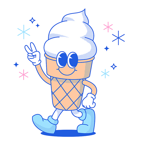브이하는 아이스크림 캐릭터