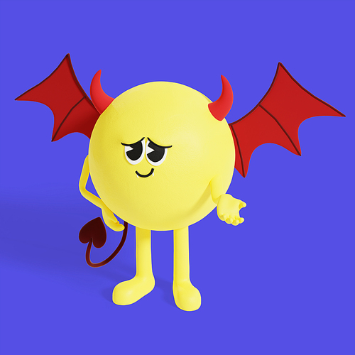 이모티콘_악마 3d 그래픽 캐릭터