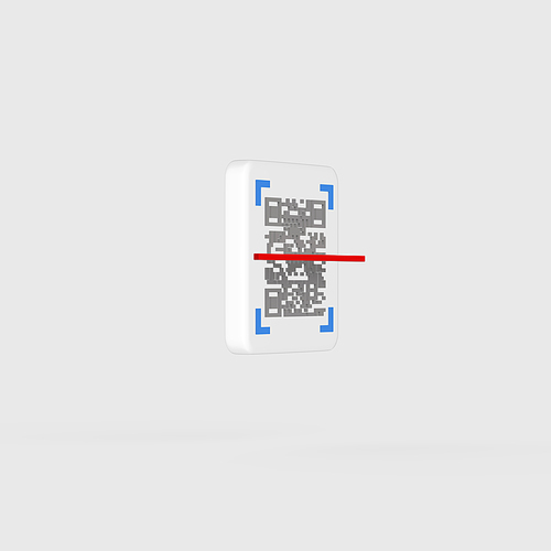 QR 코드 스캔 3d 그래픽