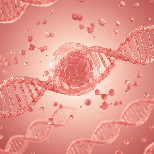 둥둥 떠다니는 분자와 유전정보와 콜라겐 방울