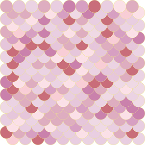원형 생선 비늘 핑크 베이지 패턴