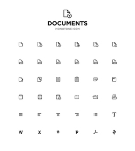 모노톤아이콘_documents