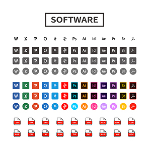 소프트웨어 아이콘 모음