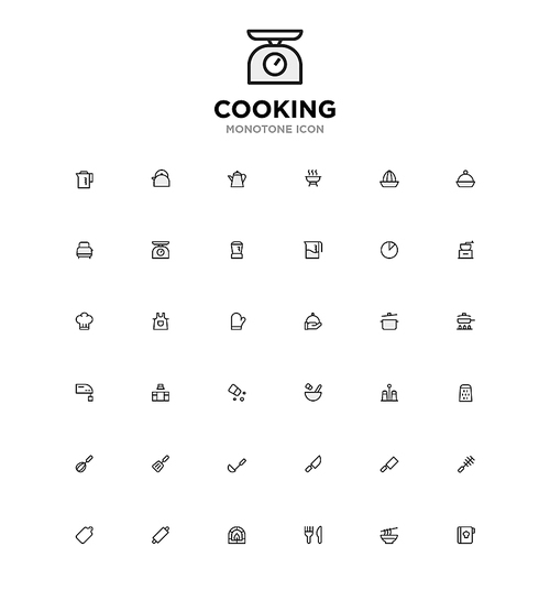모노톤아이콘_cooking