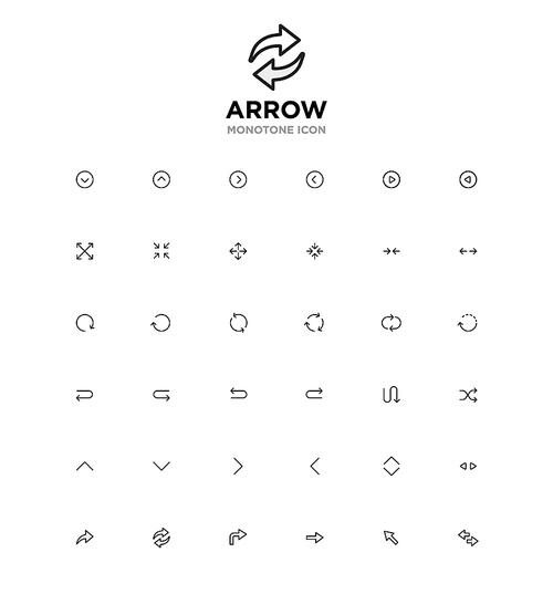 모노톤아이콘_arrow