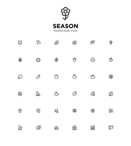 모노톤아이콘_season