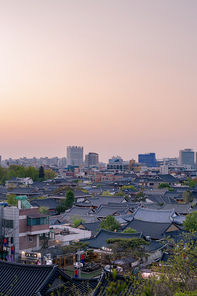 노을질때의 전주 한옥 마을