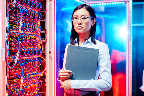 Portrait of asian woman technician