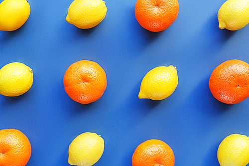 Creative lemon and orange background