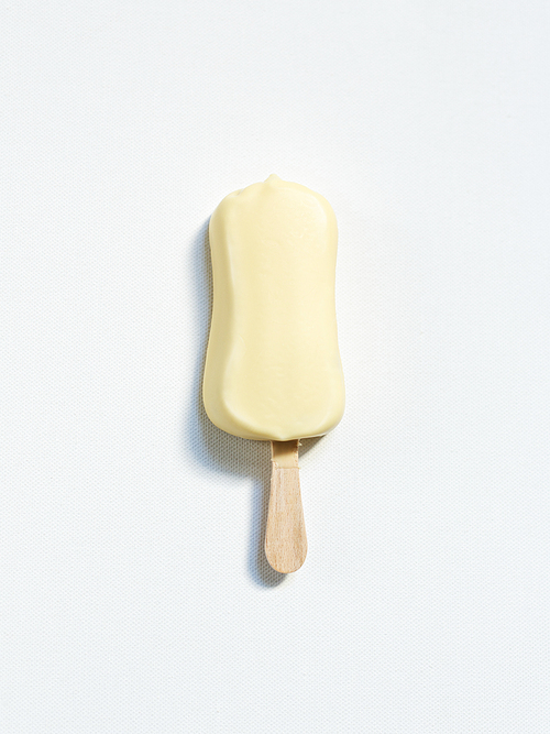 Single ice-cream in isolation