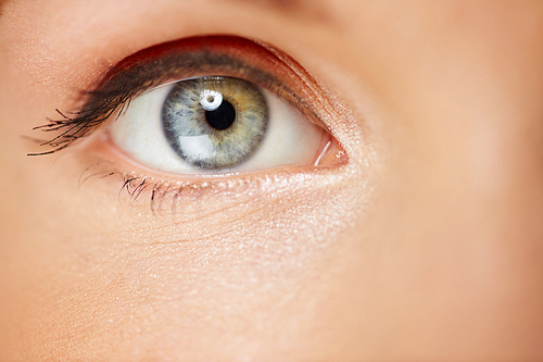 Close-up of young woman’s eye