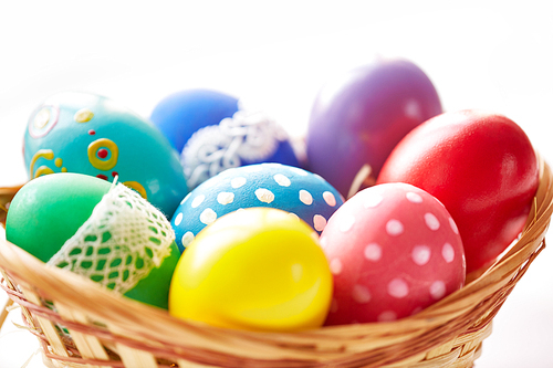 Assortment of Easter painted eggs