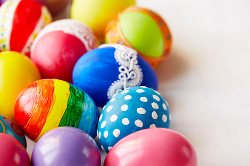 Creative painted Easter eggs
