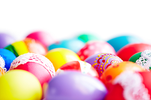 Close-up of beautiful Easter eggs
