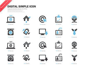 Digital Simple Icon