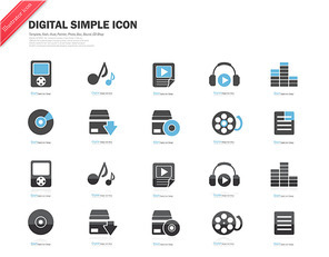 Digital Simple Icon