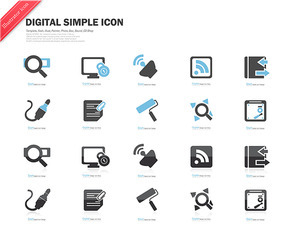 Digital Simple Icon