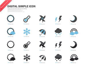 Digital Simple Icon