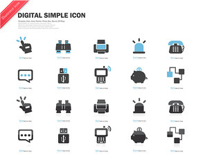 Digital Simple Icon