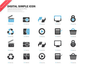 Digital Simple Icon