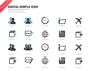 Digital Simple Icon