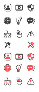 Red Point Icons