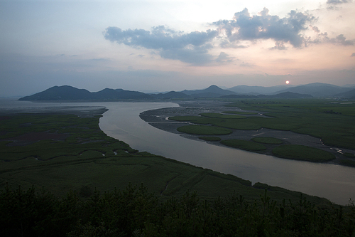 Sunset of Suncheon Bay