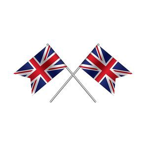 crossed united kingdom flags