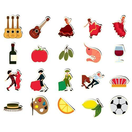 collection of spain icons