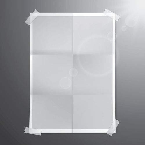 blank paper poster