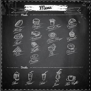 meals and drinks menu