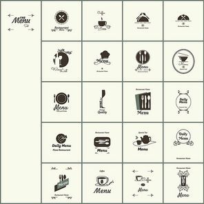 restaurant menu design collection