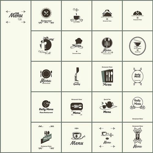 restaurant menu design collection