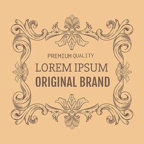 original brand label