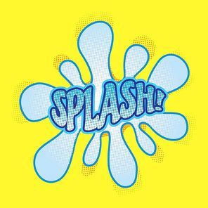 splash comic wording