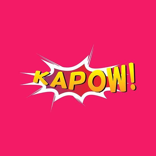 comic effect kapow