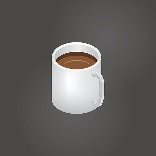 isometric coffee mug