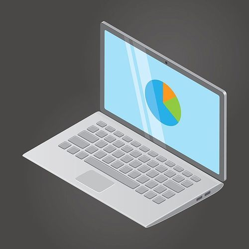 isometric laptop